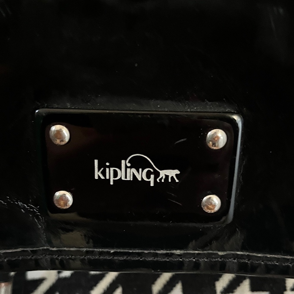 Kipling Monochrome Houndstooth Backpack - image 2